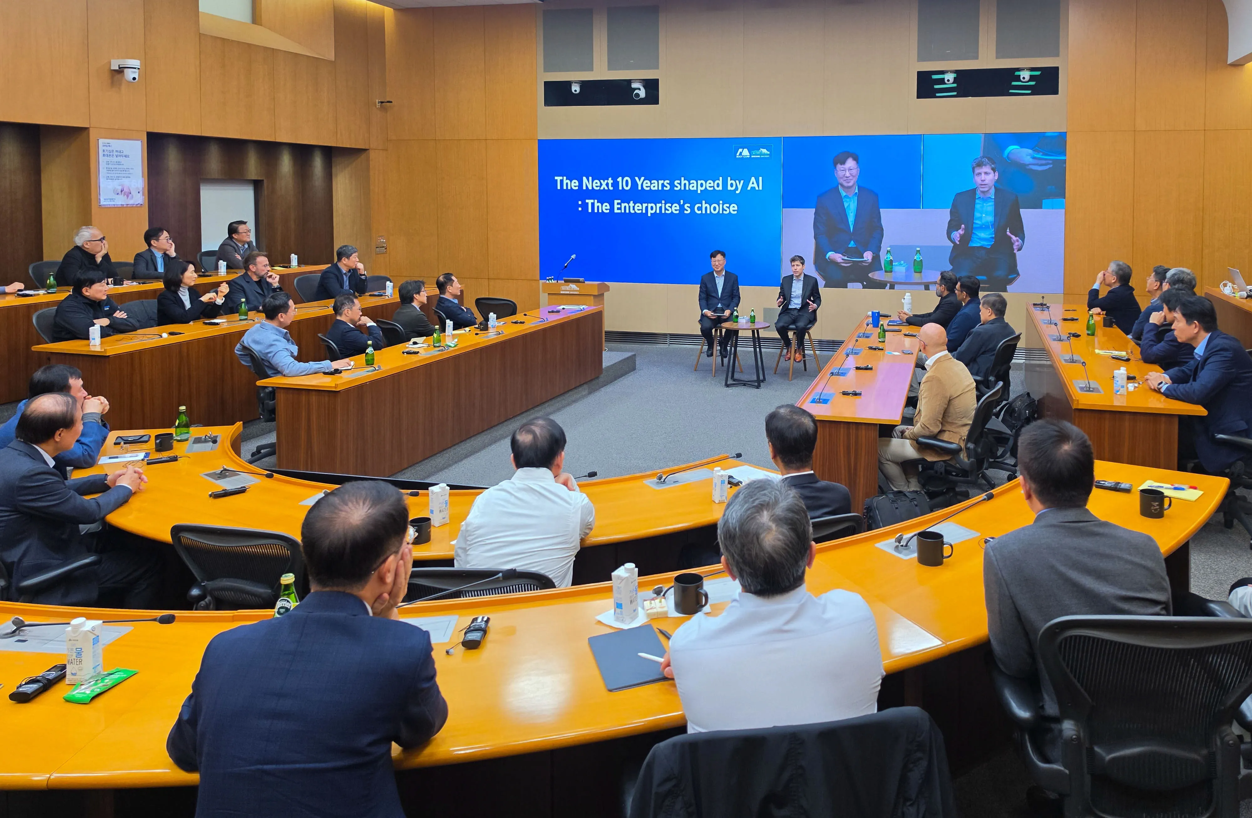 Sam Altman met with Samsung Group’s top executives in South Korea on Saturday.