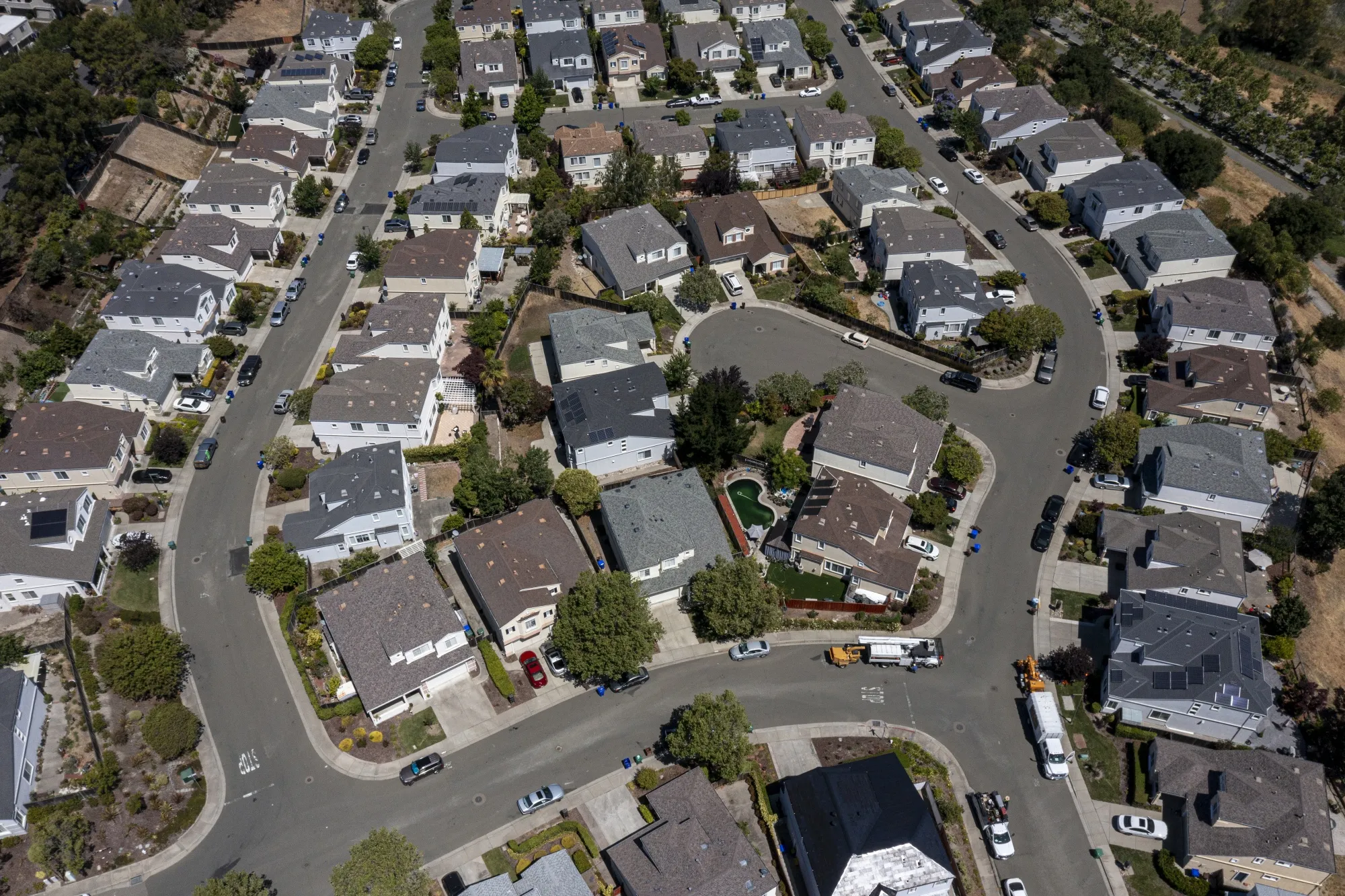 Homes in Hercules, California.