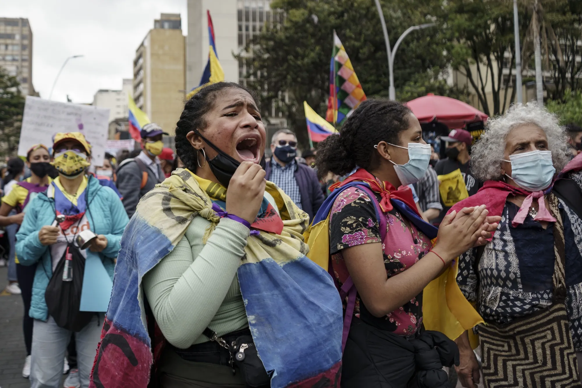 Nationwide Demonstrations As Colombia Celebrates Its Independence
