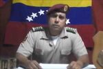 A video still of Capitán Juan Carlos Caguaripano Scott of the Venezuelan National Guard speaks of his reason for defection, on April 29