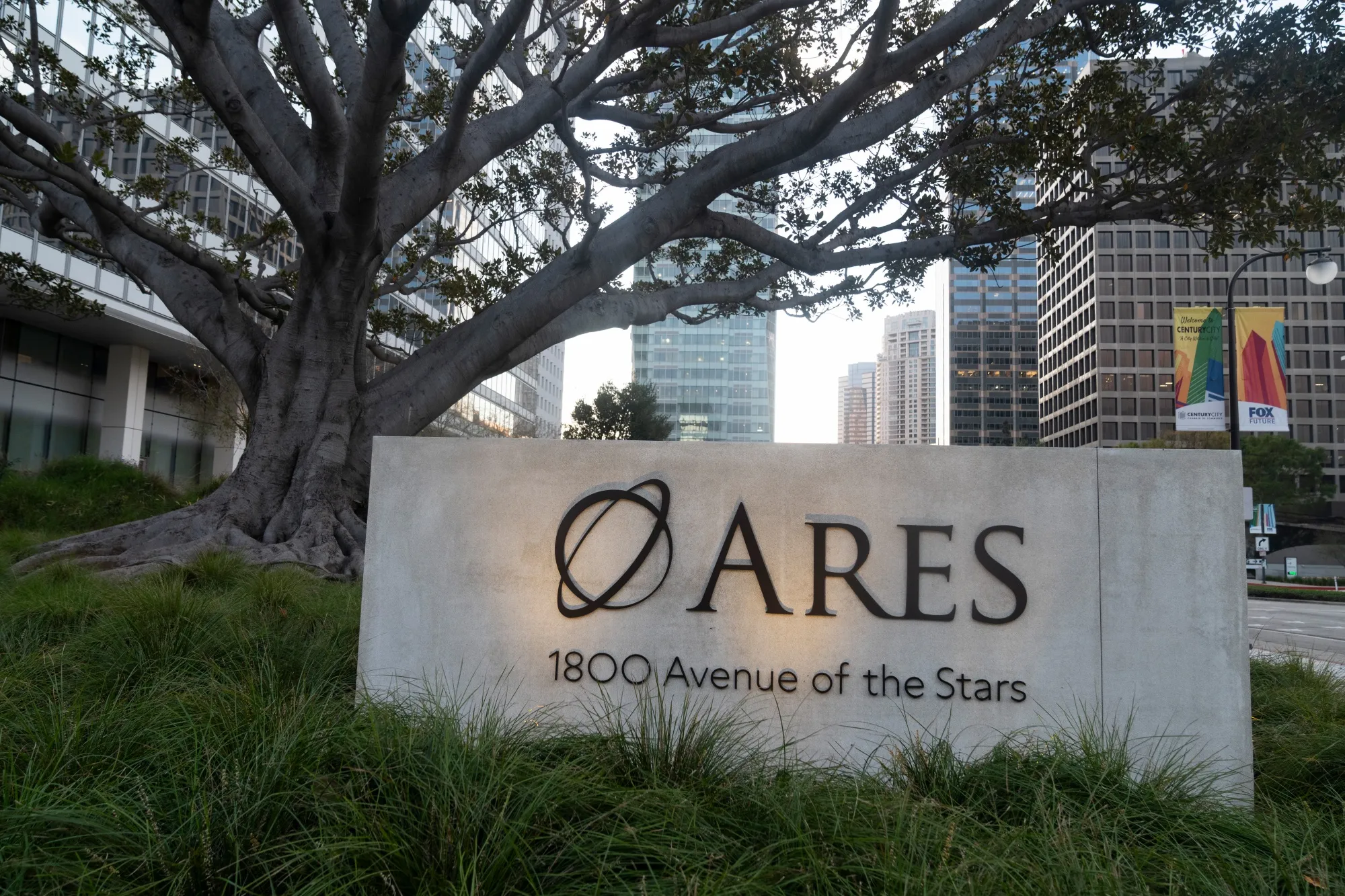 The Ares Management offices in Los Angeles.