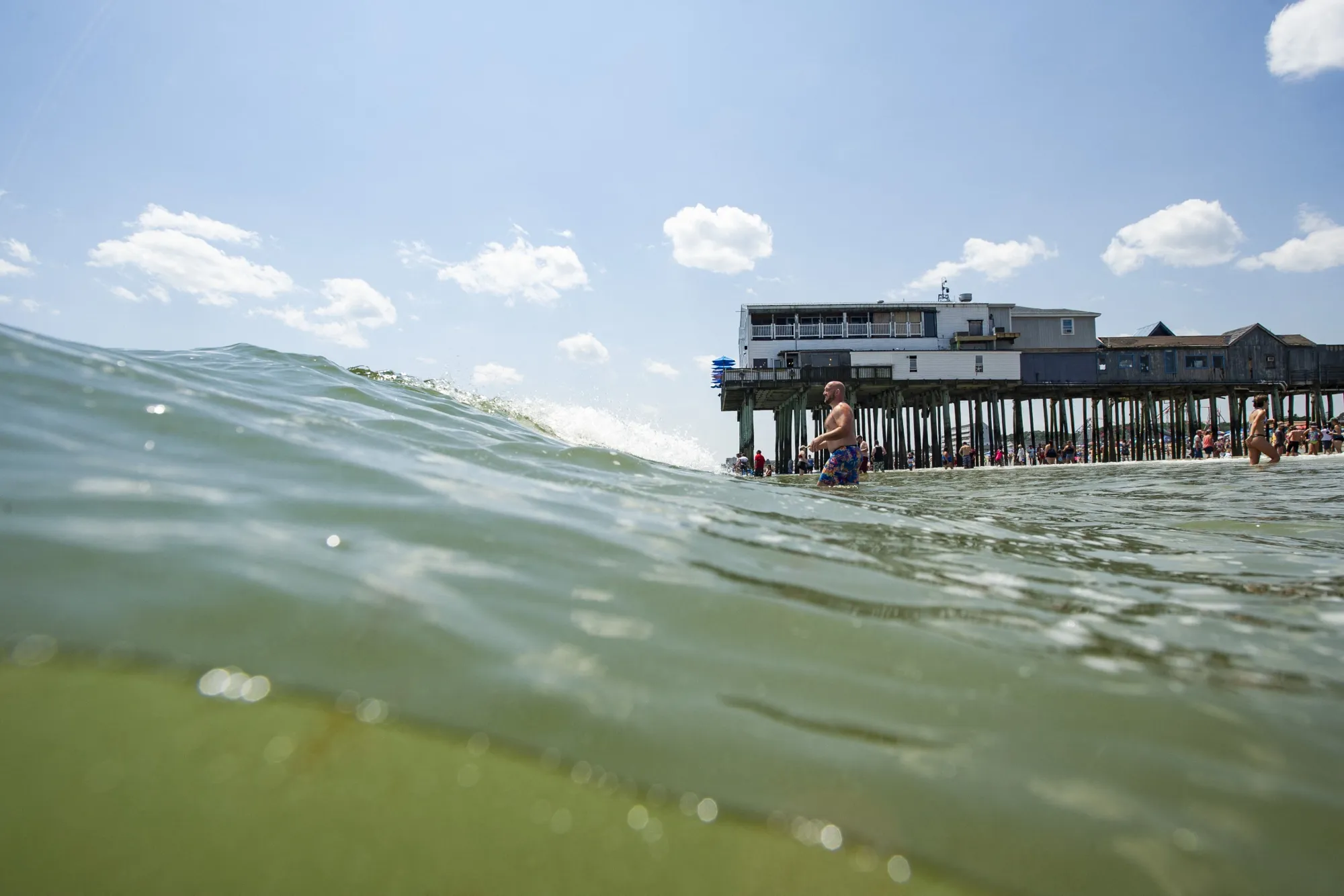 Waves come and go.
