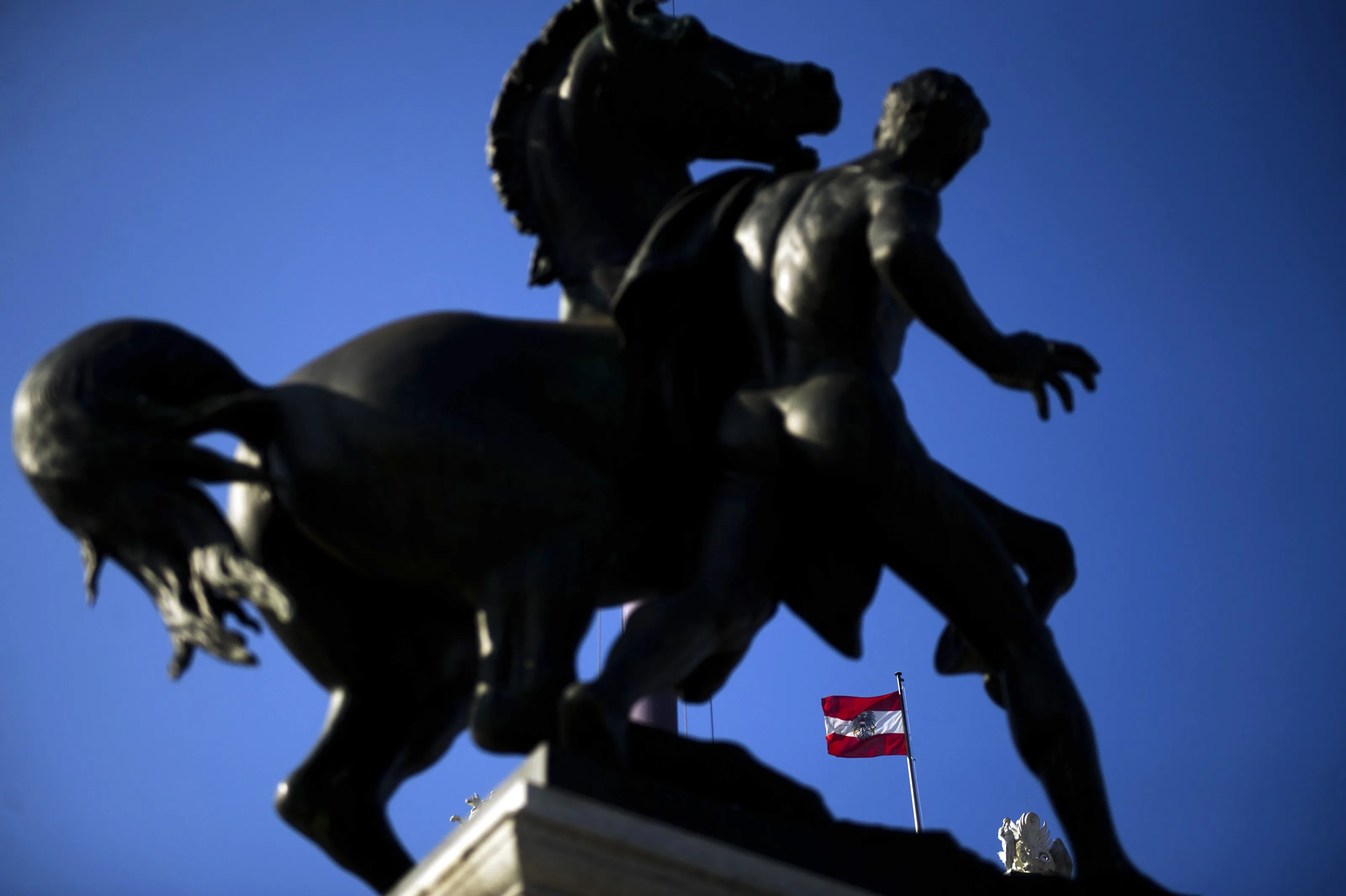The parliament in Vienna, Austria.