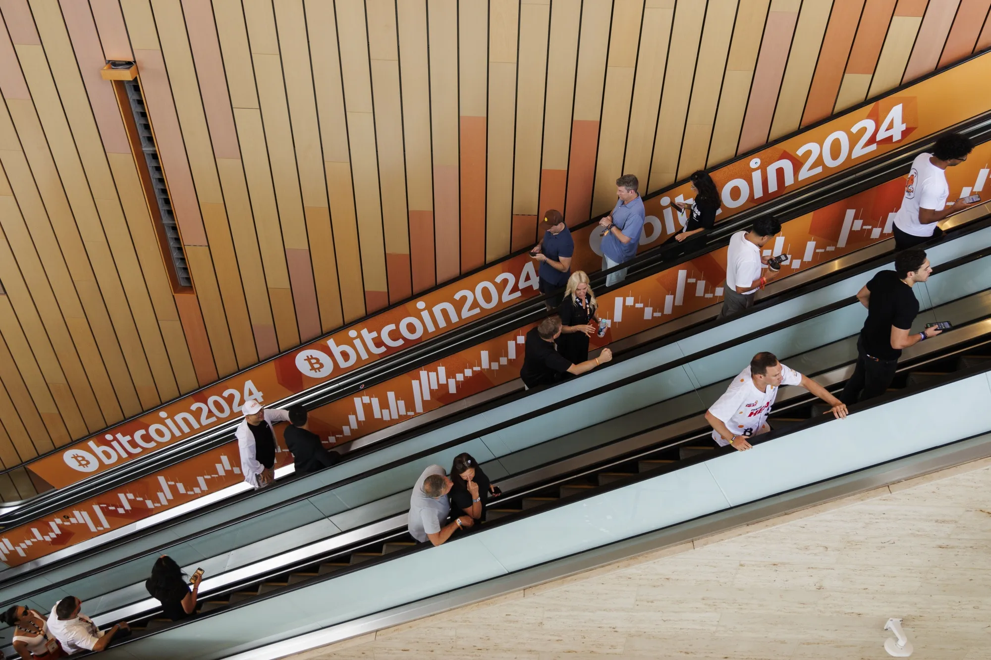 Attendees at the Bitcoin 2024 conference in Nashville.