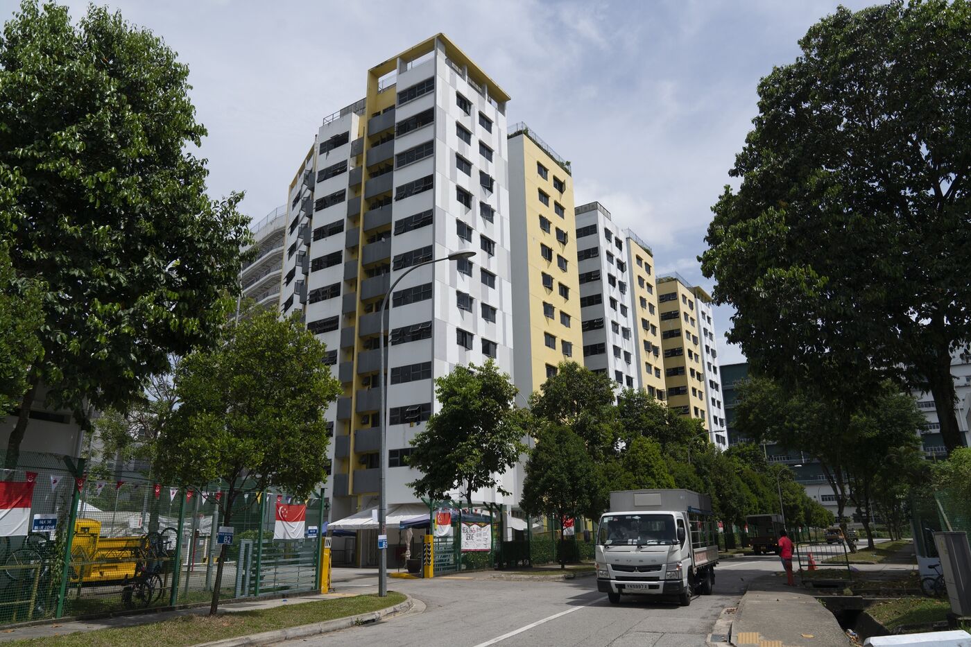 The Westlite Mandai workers dormitory in Singapore. The government declared all dorms cleared of Covid-19 in August.