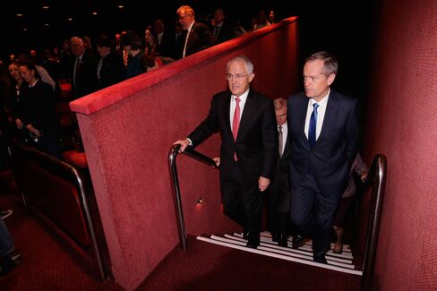 Prime Minister Malcolm Turnbull, left, and Opposition leader Bill Shorten.