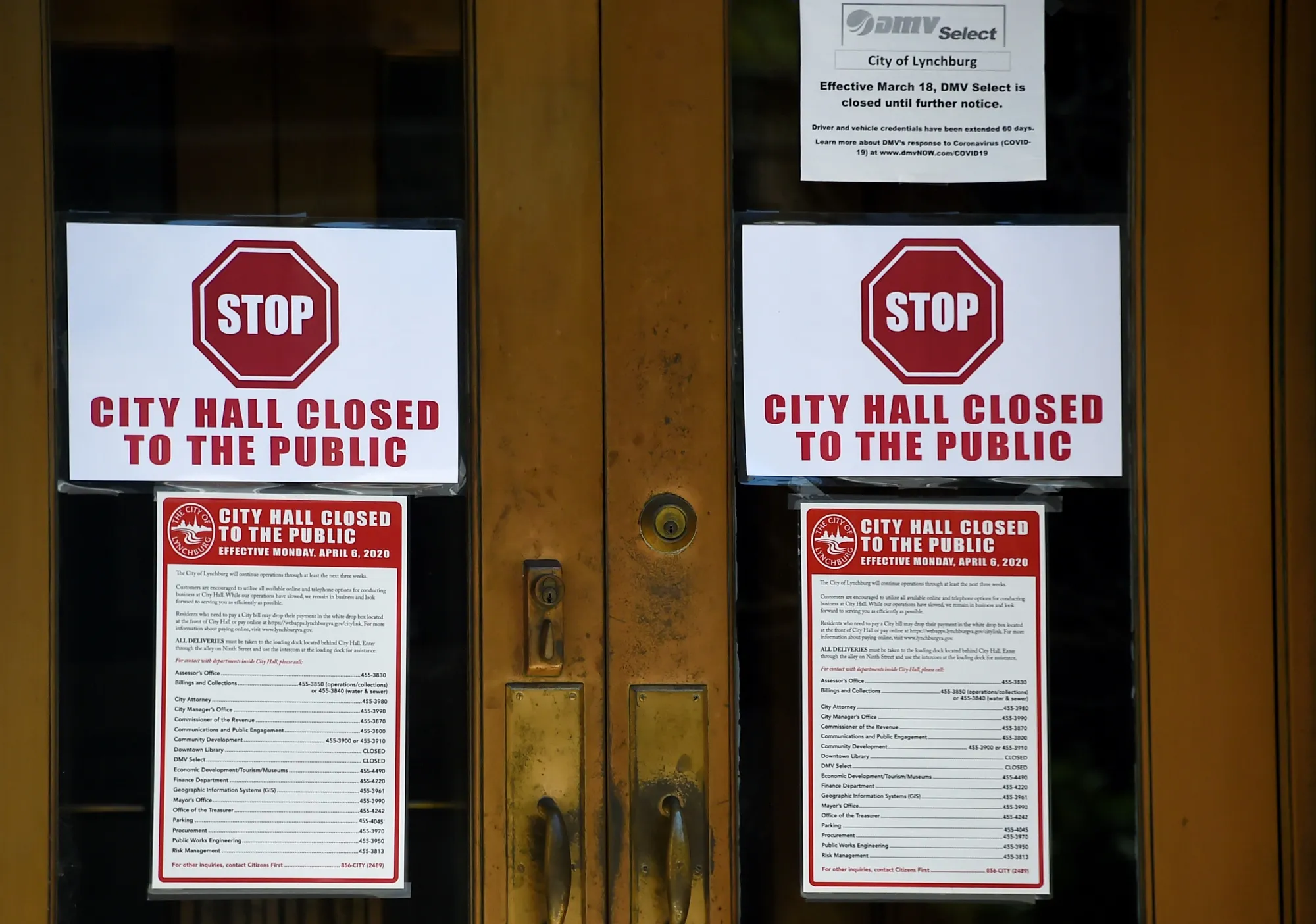 Warning signs.