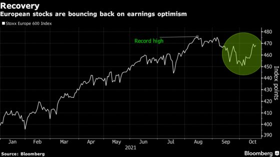 European Stocks Edge Higher as Earnings Damp Inflation Concerns