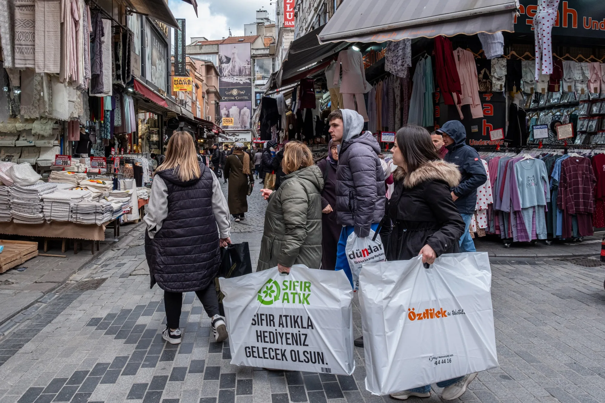 Shoppers in Istanbul.