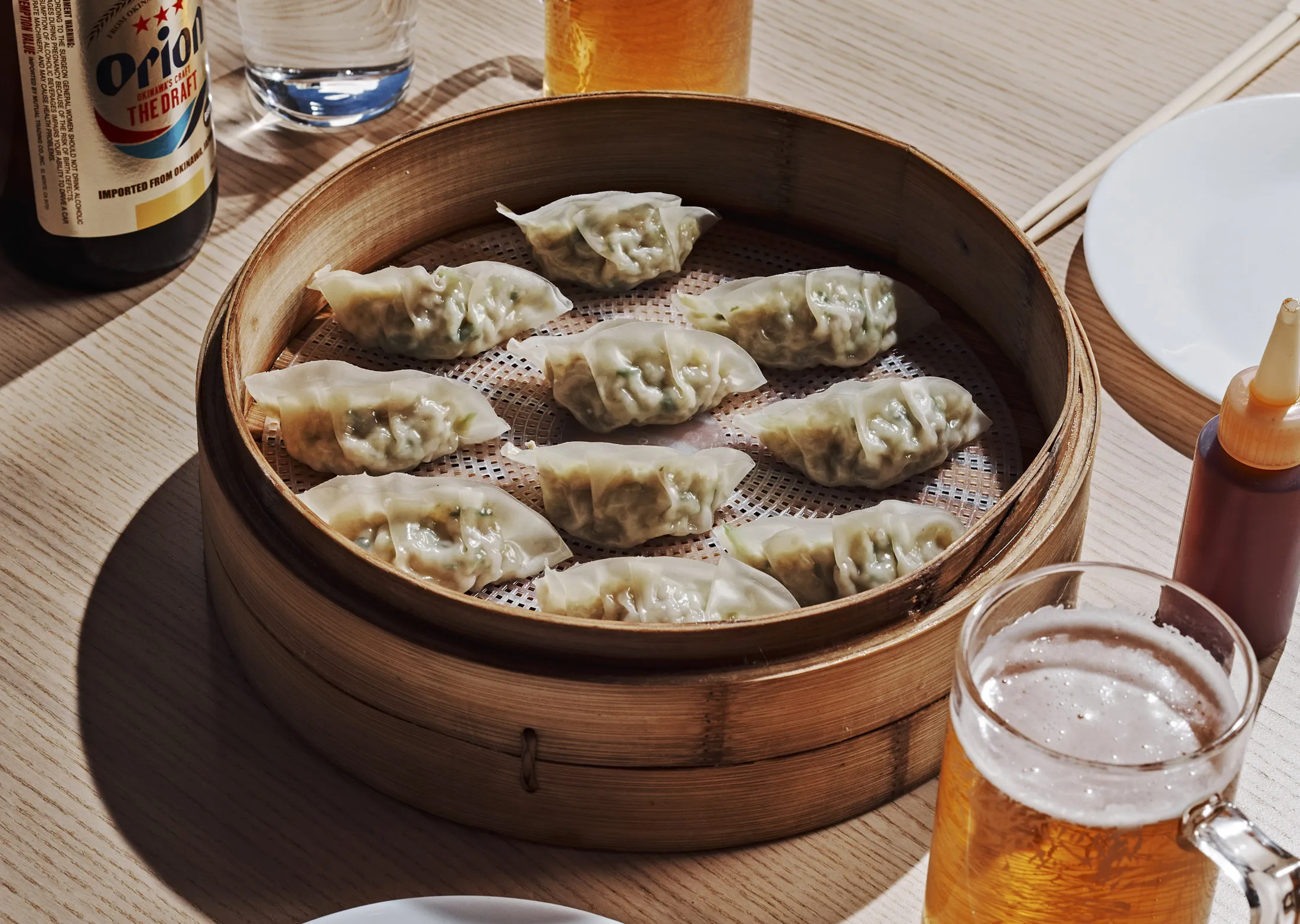 An order of dumplings at Locust.