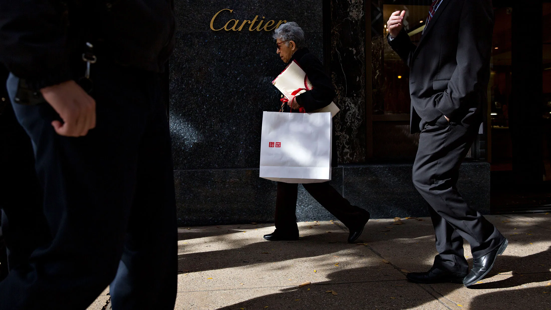 Shoppers in Chicago, Illinois.
