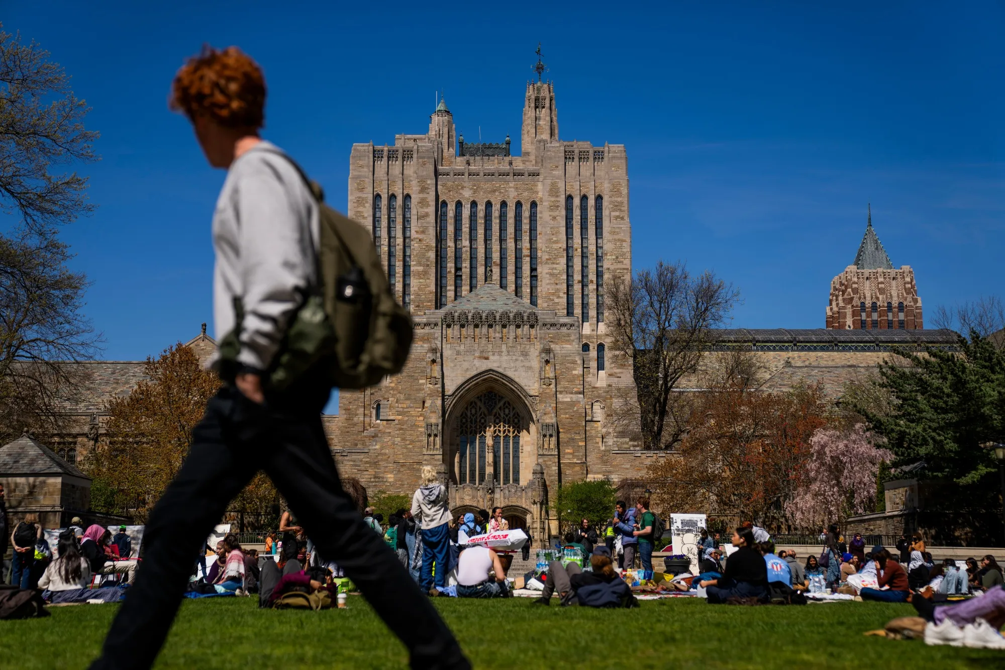 Colleges are grappling with how to handle pro-Palestinian demonstrations that have given rise to encampments and arrests at colleges, including Yale.