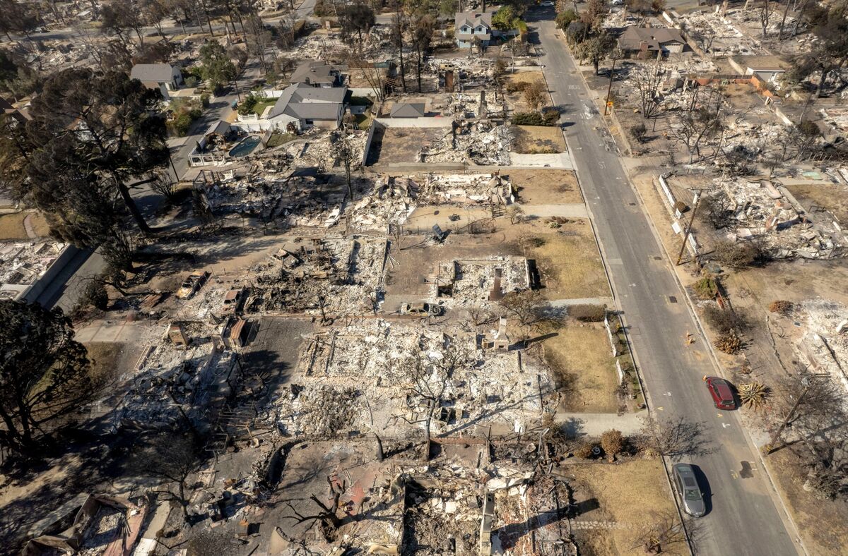 bloomberg.com - Gautam Naik - Wildfires Fan Record Sales of Catastrophe Bonds to Backstop Risk