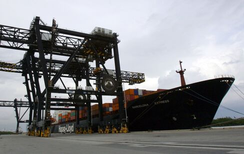 Cargo Ship at Port Everglades