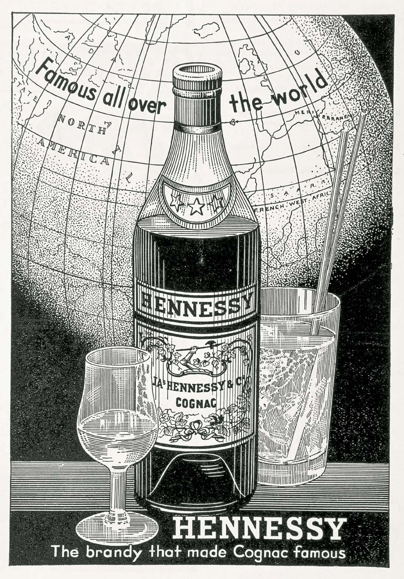 無料クーポン配布 アプリ Cognac Hennessy Vintage Ads Bloomberg - 版画