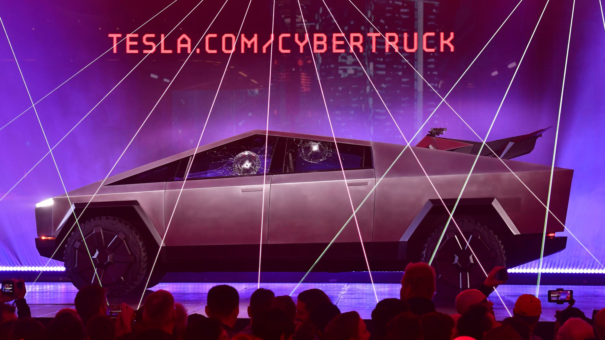 Tesla Tsla Ceo Elon Musk Unveils Electric Cybertruck
