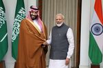 Mohammed Bin Salman, left,&nbsp;with Narendra Modi in New Delhi&nbsp;in 2019.&nbsp;