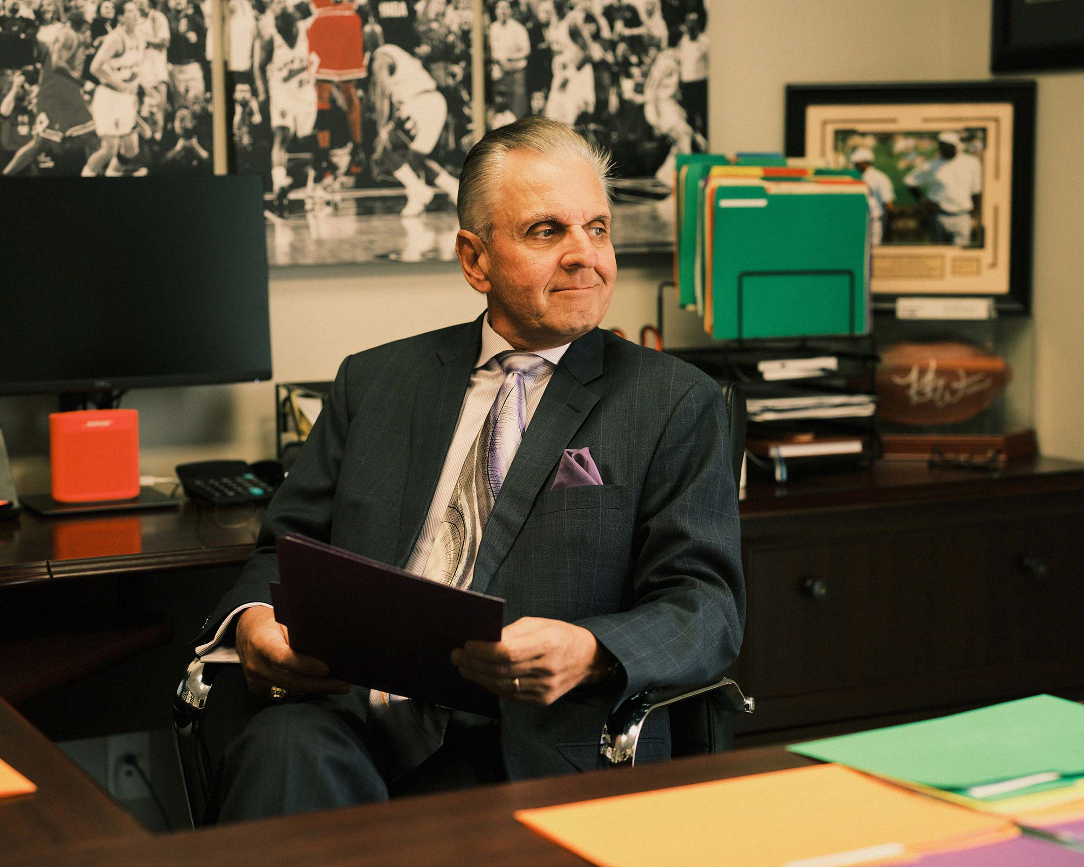 Ronald Assise, Senior Vice President at The Horton Group, at his golf club in Ft. Myers, Florida. Photographer: Zack Wittman for Bloomberg Green