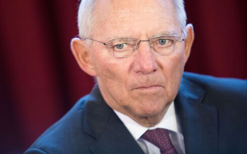 Wolfgang Schaeuble in Bratislava on Sept. 9.
