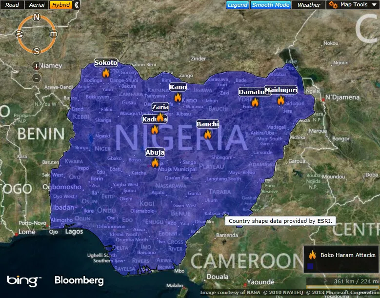 BOKO HARAM NIGERIA MAP thumbnail
