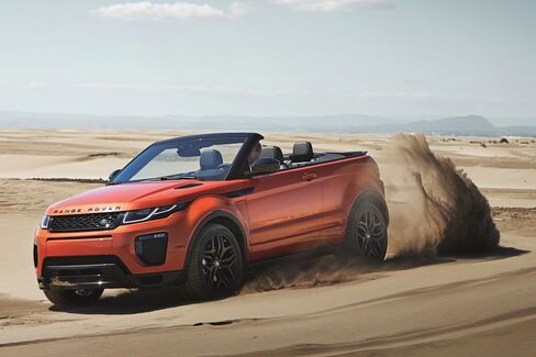 Apparently the Evoque Convertible will also tackle the desert.