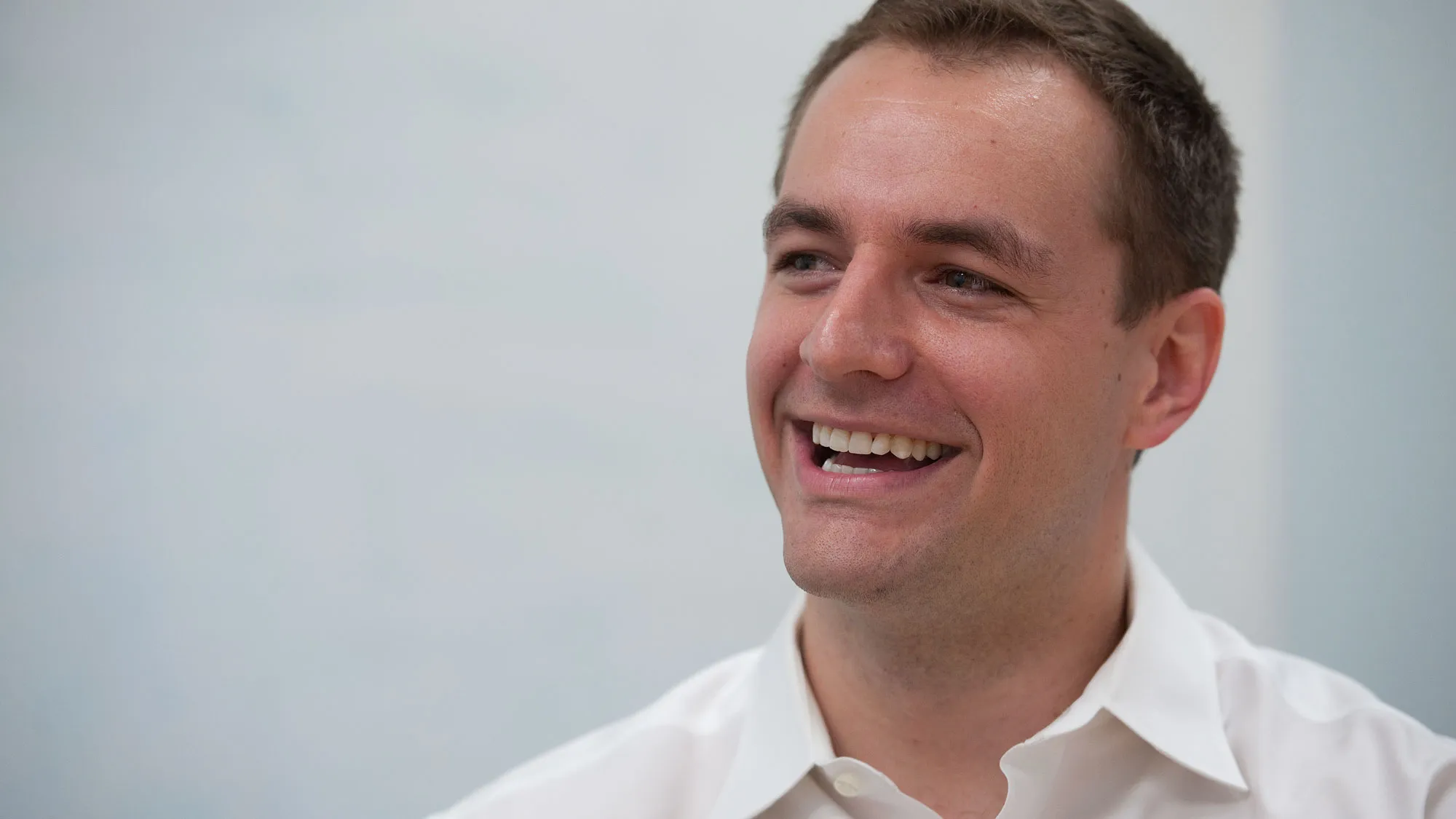 Robby Mook, director of Independent Expenditures for DCCC during an interview in his office at the Fairchild Building in Washington, DC.
