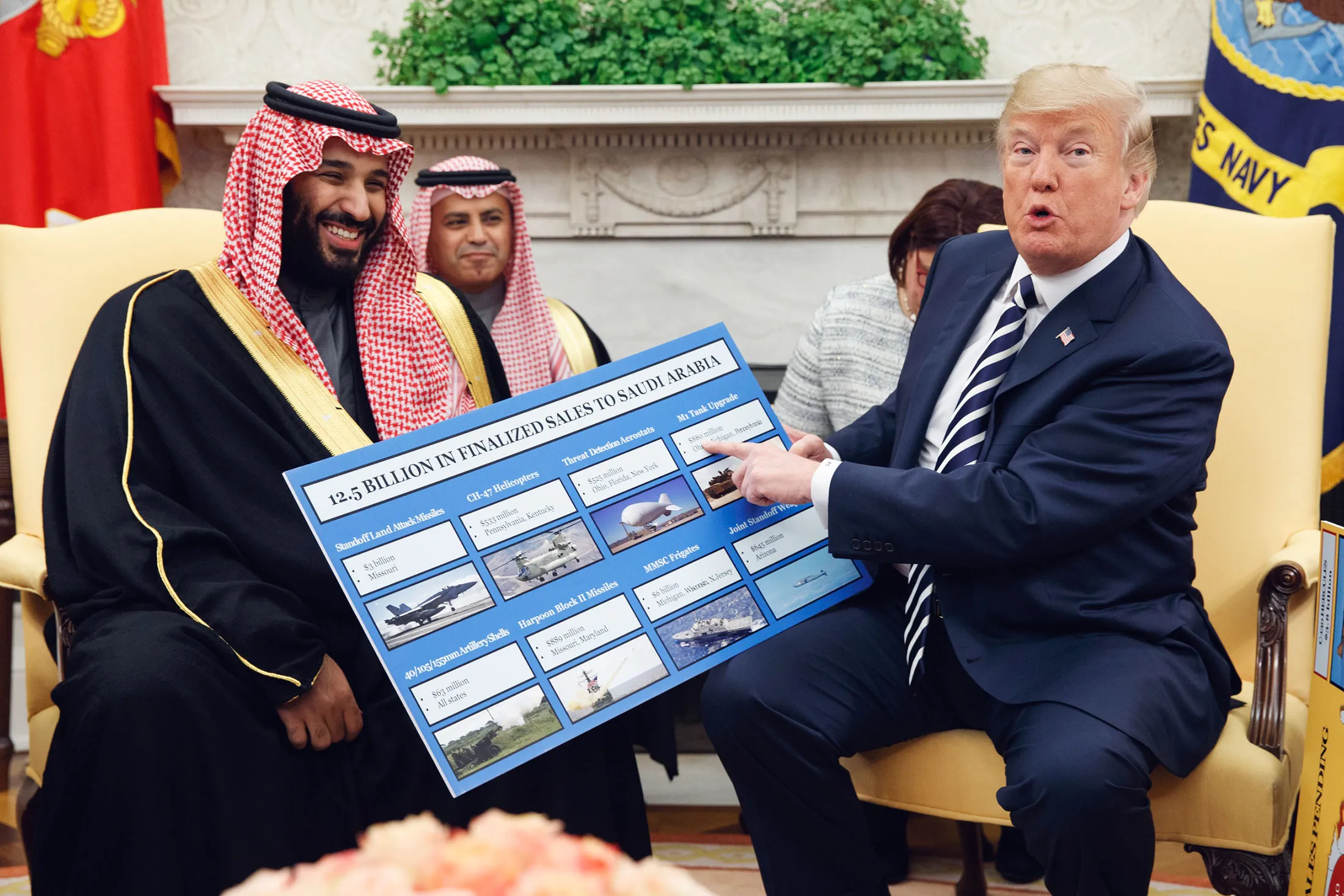 Saudi Prince MBS Visits Trump With Tension Over Gaza, Chips, Nuclear -  Bloomberg