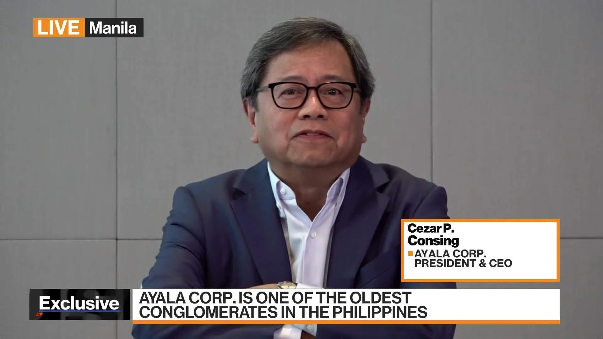 Cesar Consing Watch Ayala Corp. Consing On Investment Opportunities - Bloomberg