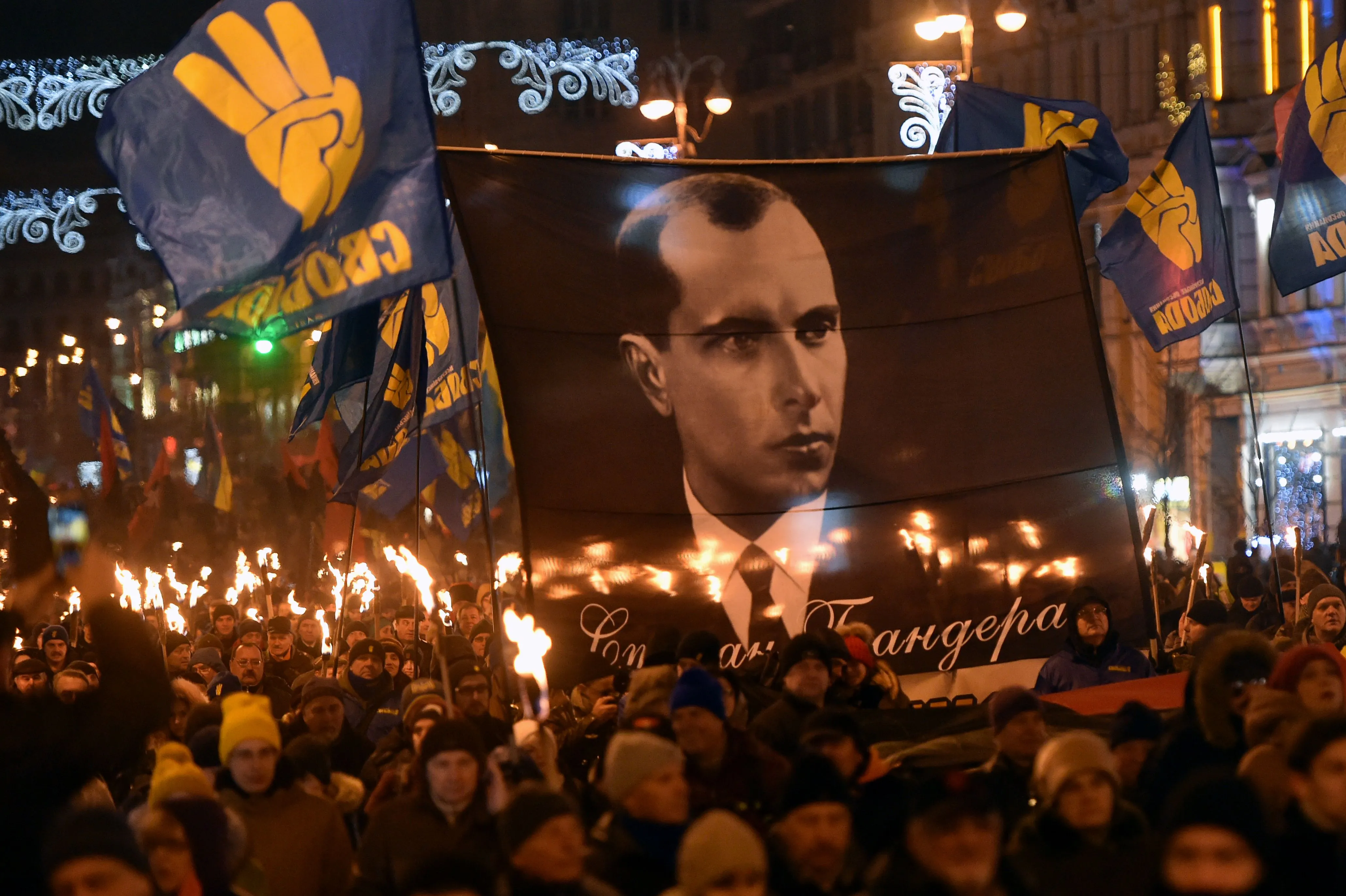 Not the best banner to march under.