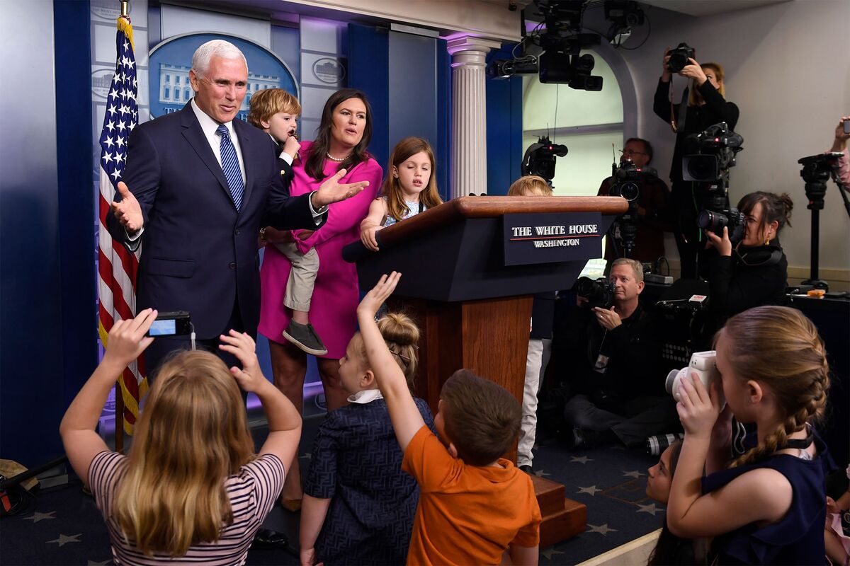 Sarah Huckabee Sanders Holds First Briefing in 46 Days - for Kids