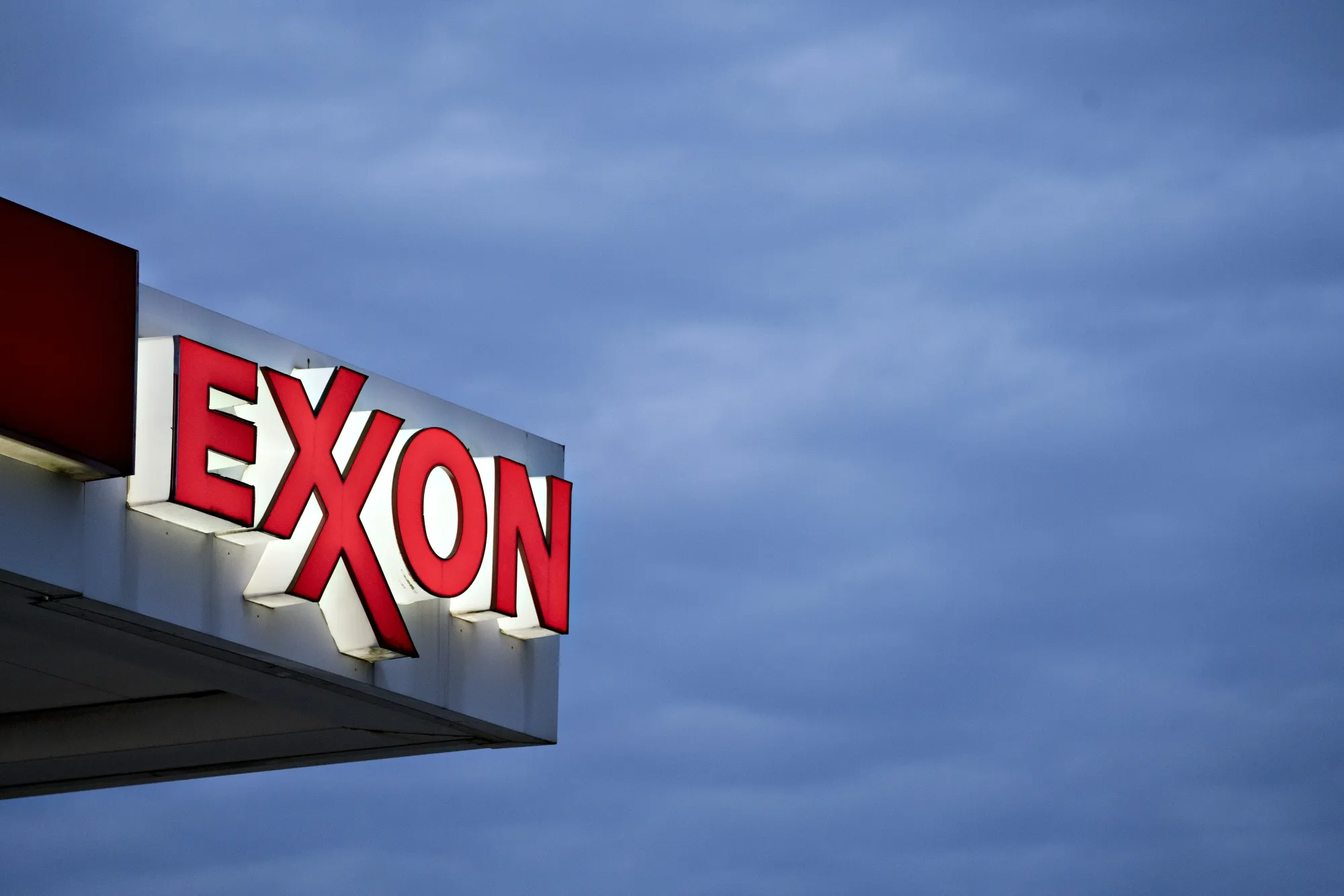 Exxon Gas Stations As Earnings Figures Are Released