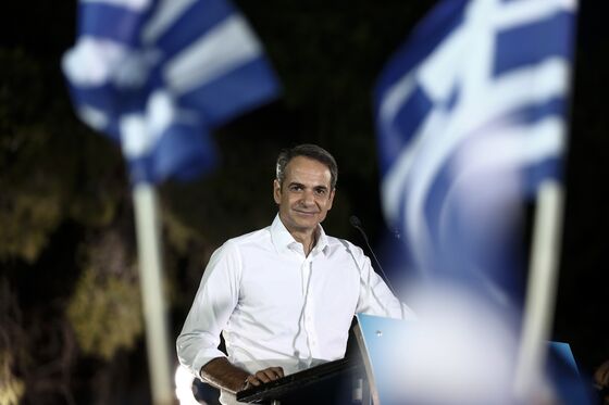 Greek Opposition Leader Mitsotakis Seals Sweeping Victory