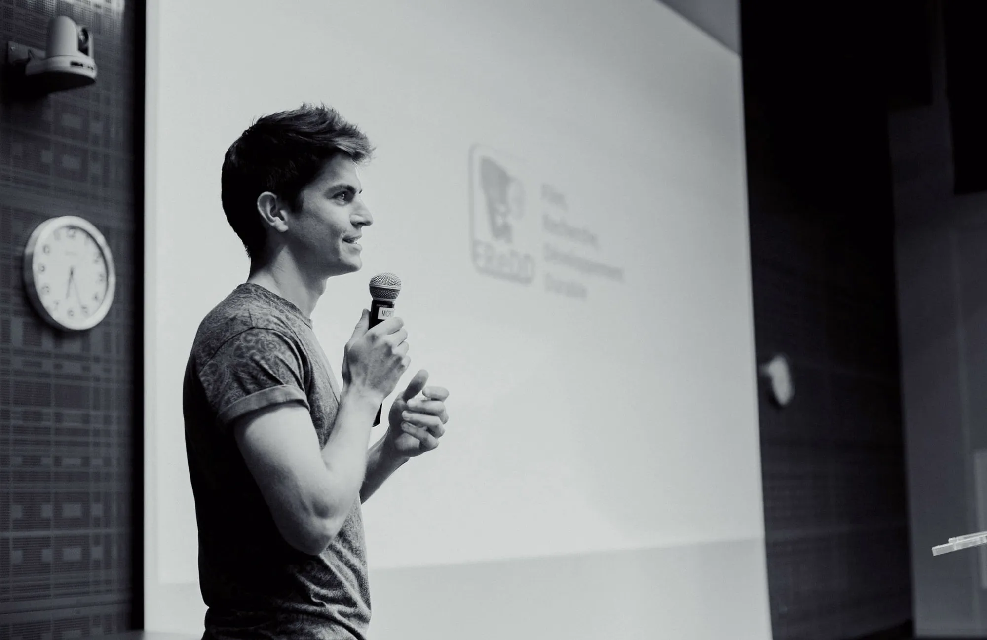 French entrepreneur Arthur Gosset presents a project about environmental&nbsp;careers