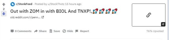 Tonix, Biolase Join Penny Stocks Surge After Reddit Touts