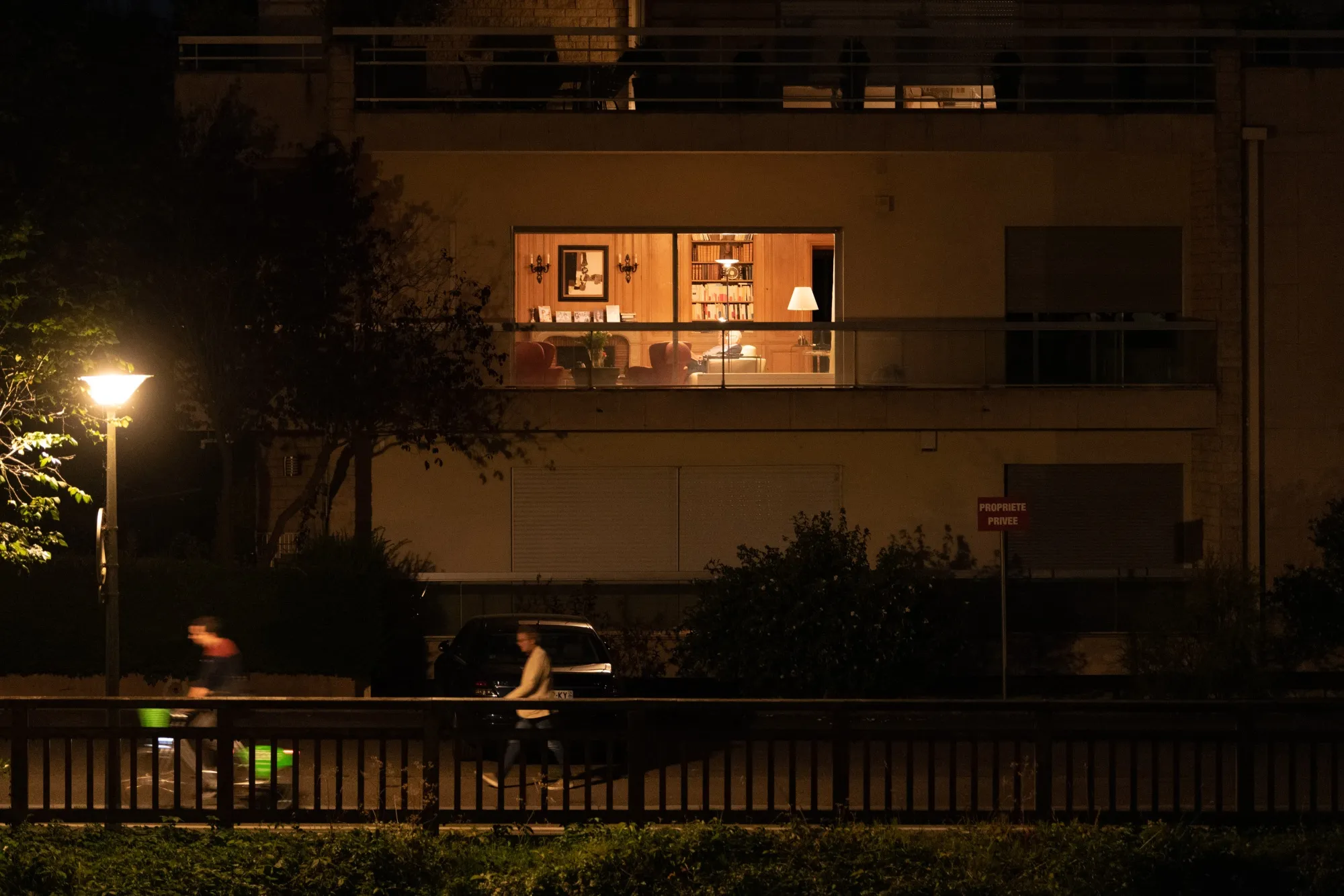 The lit room of an apartment in a residential district of Strasbourg, France. France’s grid operator said that it will probably have to ask the country to cut consumption several times this winter to avoid rolling blackouts.
