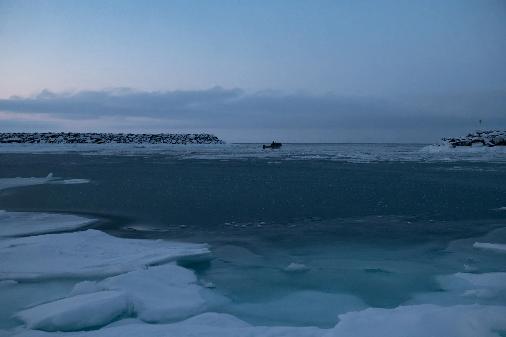 An inlet in Nunavut, Canada. Canada’s new defense strategy focuses on threats to the Arctic, which climate change has made more accessible. 