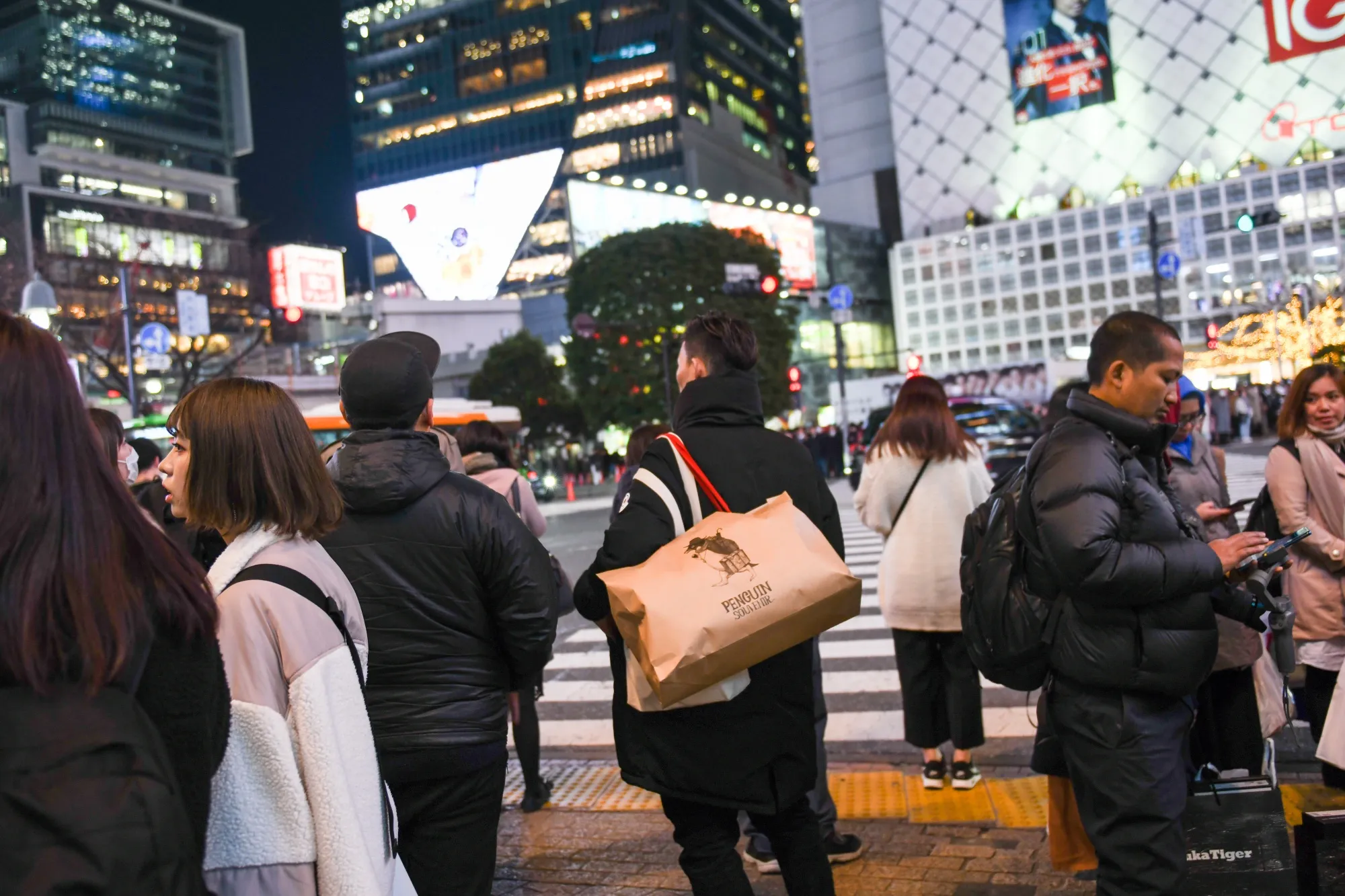 Shoppers&nbsp;in the Shibuya district in Tokyo.