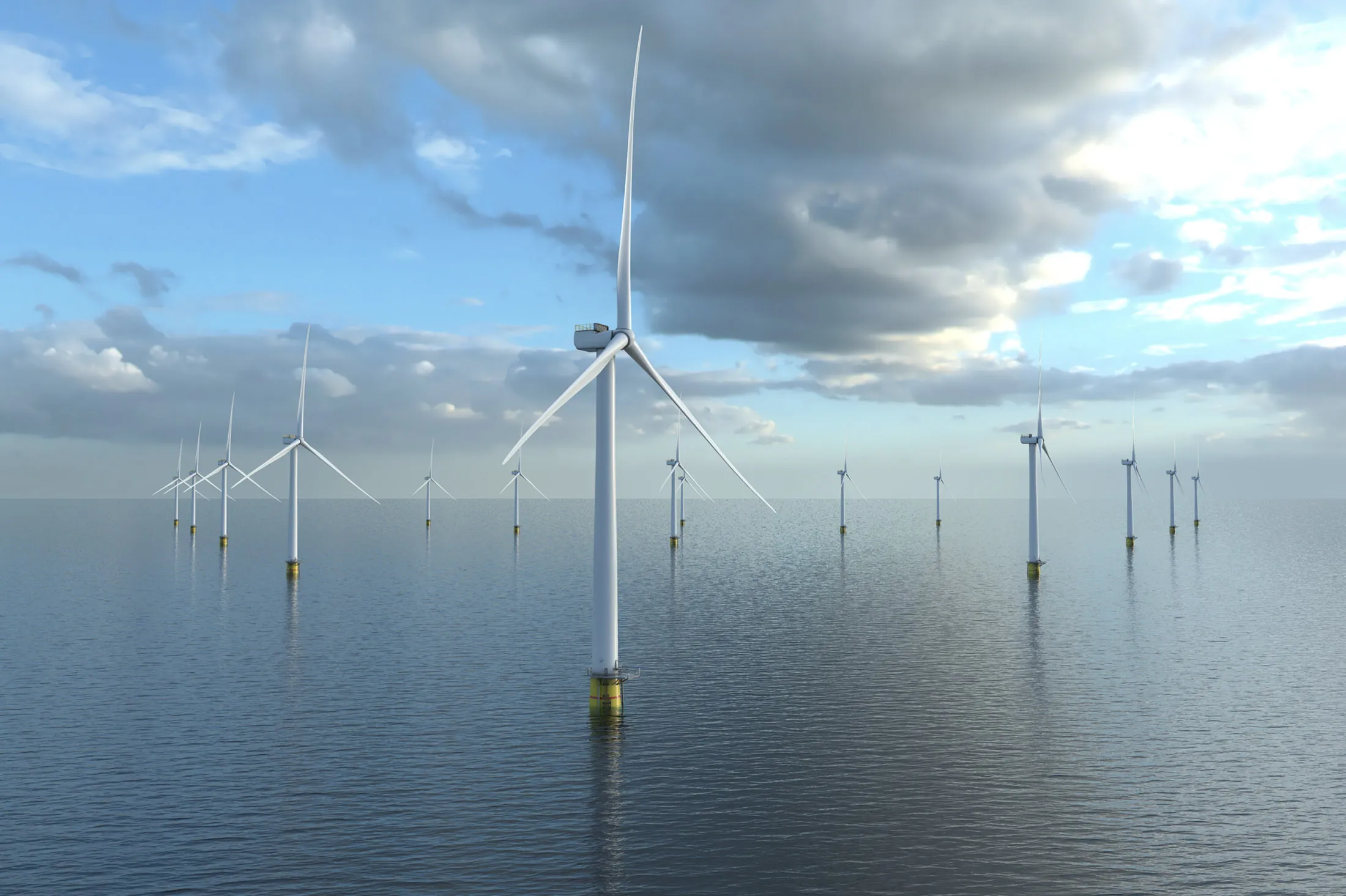 A rendering of Equinor’s Empire Wind project
