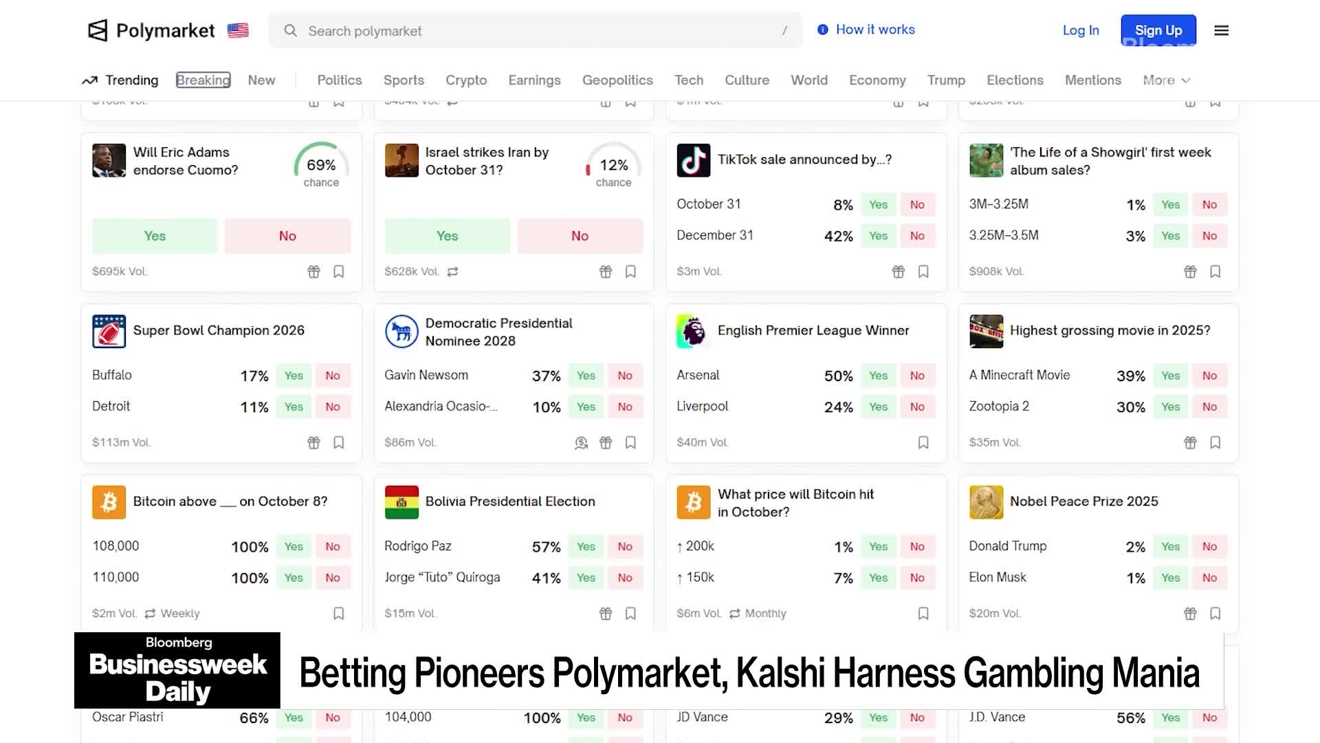Watch Bets on Maduro, Jesus Show Promise and Risks of Prediction Boom -  Bloomberg