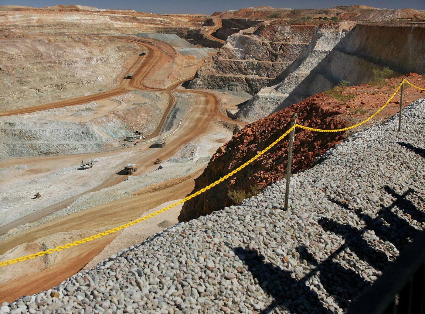 A pit at the Newcrest Mining Telfer Mine in the Pilbara region of Western Australia.