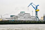 Russian Oligarch Alisher Usmanov's Syperyacht Dilbar at Hamburg Port