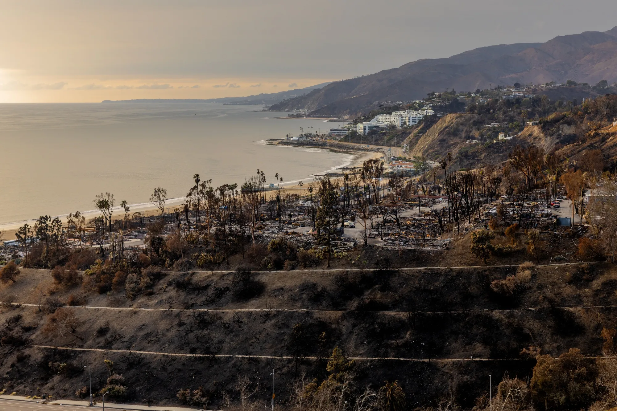 The Pacific Palisades Bowl Mobile Estates after the Palisades Fire.