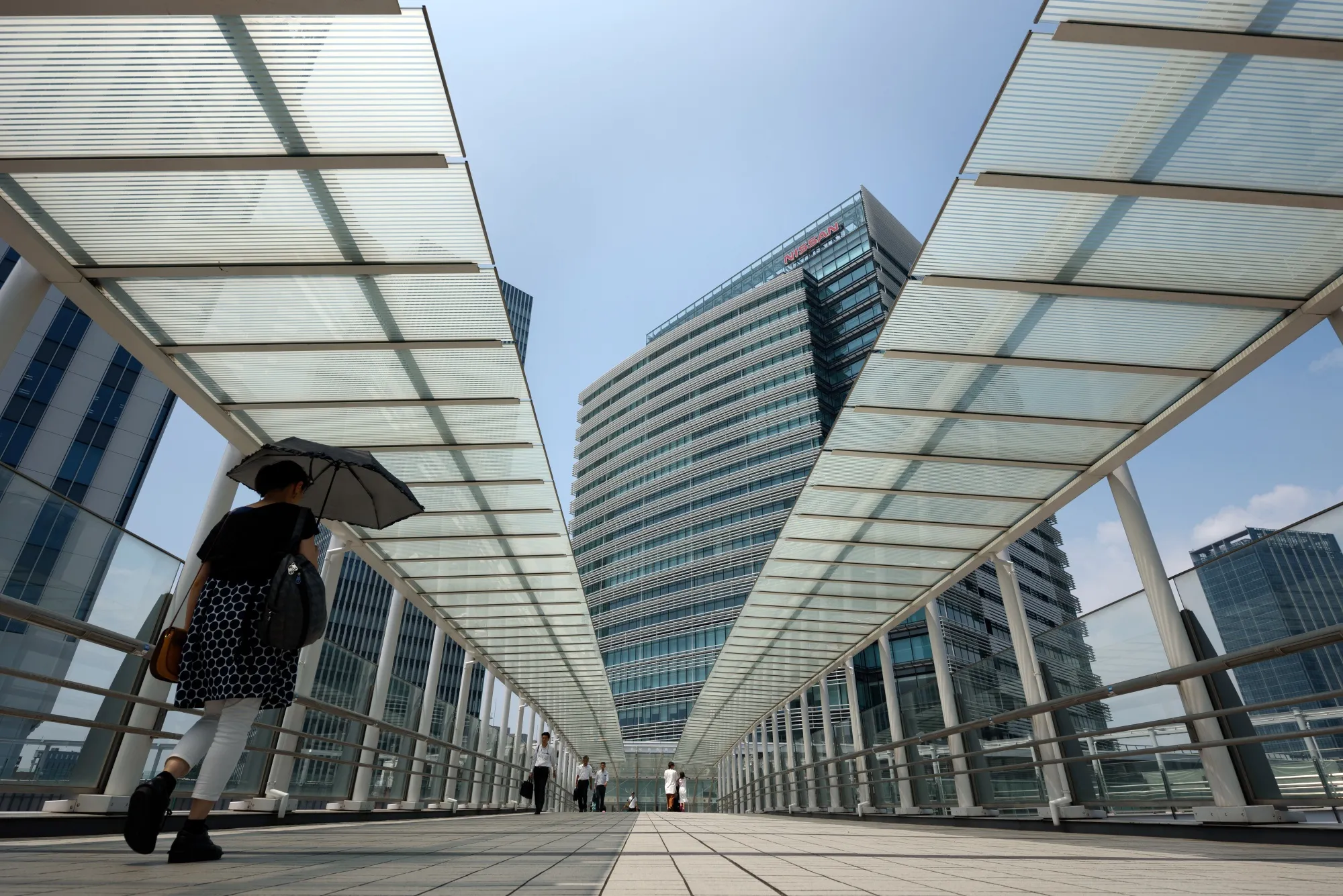 Nissan Motor Co. headquarters in Yokohama, Japan.