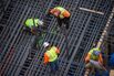 Workers at a construction site 