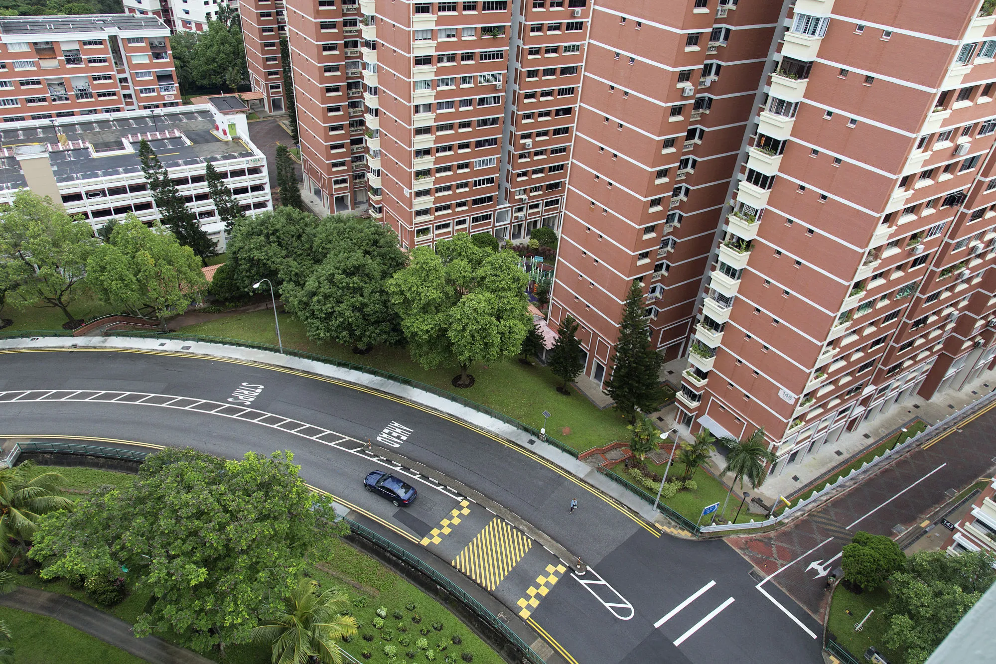 Residential buildings in Singapore.