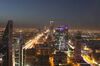 Light trails from automobile traffic traveling along the King Fahd highway, left, and Olaya Street, right, lead towards the Kingdom Tower, center rear, in Riyadh, Saudi Arabia, on Thursday, Dec. 1, 2016. Saudi Arabia is working to reduce the Middle East’s biggest economy’s reliance on oil, which provides three-quarters of government revenue, as part of a plan for the biggest economic shakeup since the country’s founding.
