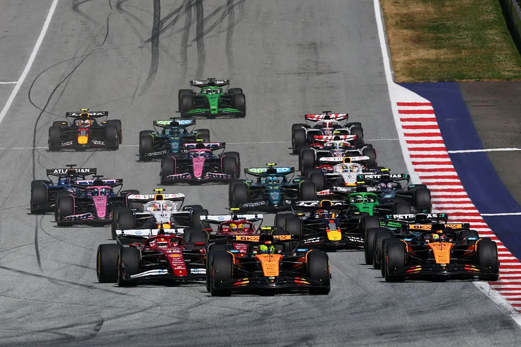 The start of&nbsp;the F1 Grand Prix of Austria at Red Bull Ring in Spielberg, Austria,&nbsp;on June 29.