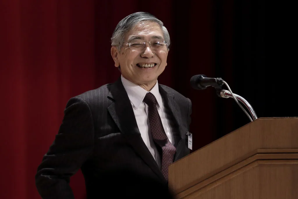 Haruhiko Kuroda of the Bank of Japan.
