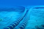 A 3D rendering of undersea cables.