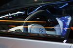 The steering wheel of the FF91 electric car&nbsp;in Las Vegas.&nbsp;